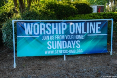 People attended worship services online via livestream